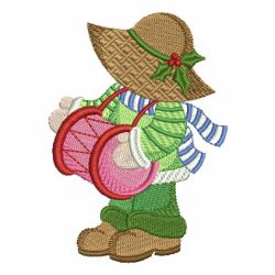 Christmas Sunbonnets 08 machine embroidery designs