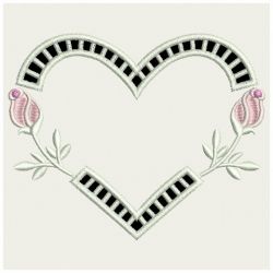 Heirloom Rose Cutwork 09(Lg) machine embroidery designs