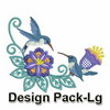 Heirloom Hummingbird Floral(Lg)