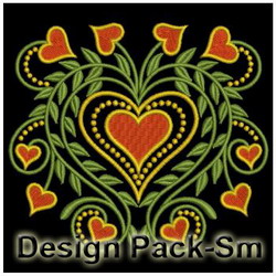 Fancy Heart Quilt(Sm) machine embroidery designs
