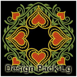 Fancy Heart Quilt(Lg) machine embroidery designs
