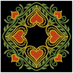 Fancy Heart Quilt 05(Lg) machine embroidery designs