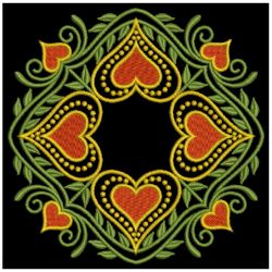 Fancy Heart Quilt 05(Sm) machine embroidery designs