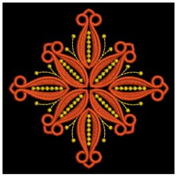 Golden Candlewicking Snowflakes 01
