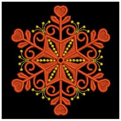 Golden Candlewicking Snowflakes 02