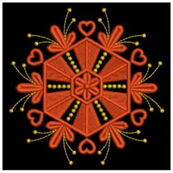 Golden Candlewicking Snowflakes 08