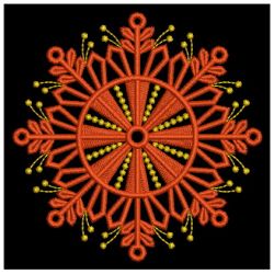 Golden Candlewicking Snowflakes 09