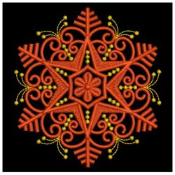 Golden Candlewicking Snowflakes 10 machine embroidery designs