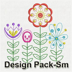 Fancy Flowers(Sm) machine embroidery designs