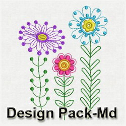 Fancy Flowers(Md) machine embroidery designs
