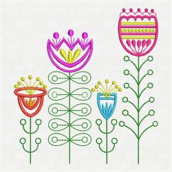 Fancy Flowers 10(Md) machine embroidery designs