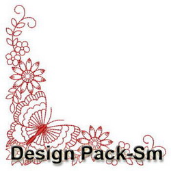 Butterfly Redowrk Corner(Sm) machine embroidery designs