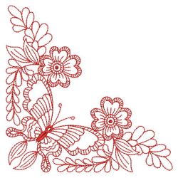 Butterfly Redowrk Corner 04(Md) machine embroidery designs