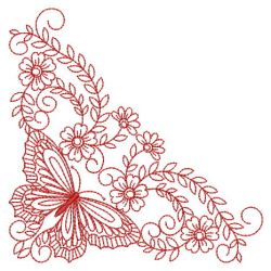Butterfly Redowrk Corner 05(Sm) machine embroidery designs