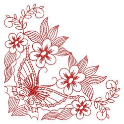 Butterfly Redowrk Corner 09(Lg) machine embroidery designs