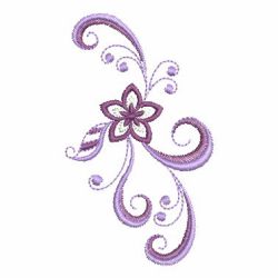 Swirl Flowers 01 machine embroidery designs