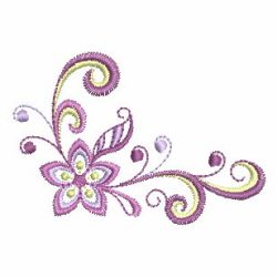 Swirl Flowers 03 machine embroidery designs