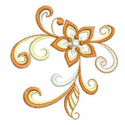 Swirl Flowers 04 machine embroidery designs