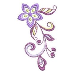 Swirl Flowers 06 machine embroidery designs