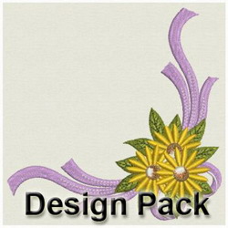 Flower Corners machine embroidery designs