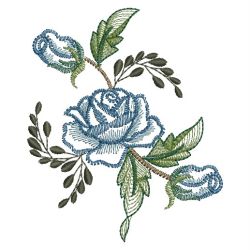Blue Roses 03 machine embroidery designs