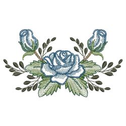 Blue Roses 09 machine embroidery designs