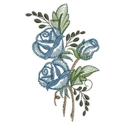 Blue Roses 10 machine embroidery designs