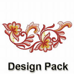 Heirloom Dream Flower Border machine embroidery designs