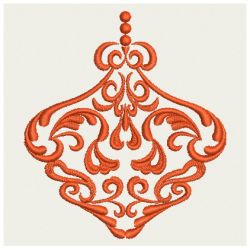 Christmas Ornament Damask 01