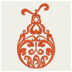Christmas Ornament Damask 03 machine embroidery designs