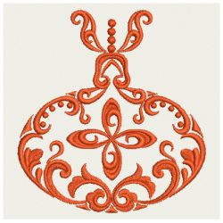 Christmas Ornament Damask 04 machine embroidery designs