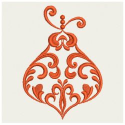 Christmas Ornament Damask 05 machine embroidery designs