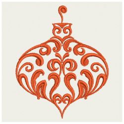 Christmas Ornament Damask 10 machine embroidery designs