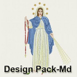 Virgin Mary(Md) machine embroidery designs