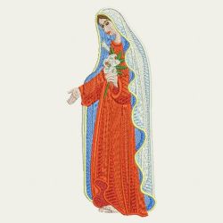 Virgin Mary 03(Lg) machine embroidery designs