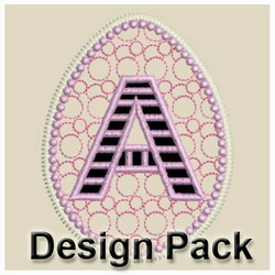 Easter Alphatbet Cutwork machine embroidery designs