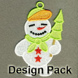 FSL Cute Snowman machine embroidery designs