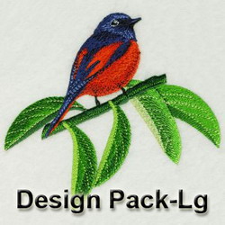 Long Tailed Minivet 2(Lg) machine embroidery designs