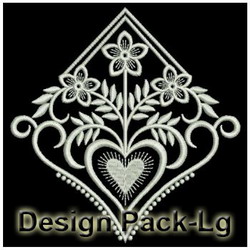 Heirloom Heart Decor(Lg) machine embroidery designs