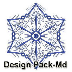 Artistic Snowflake Quilt(Md) machine embroidery designs