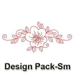 Redwork Flowers(Sm) machine embroidery designs