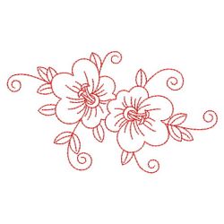 Redwork Flowers 03(Sm) machine embroidery designs