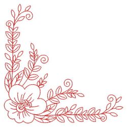 Redwork Flowers 06(Sm) machine embroidery designs
