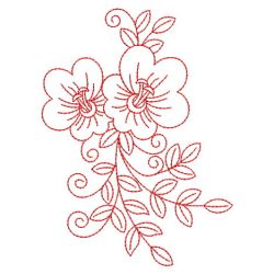Redwork Flowers 10(Sm) machine embroidery designs
