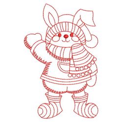 Redwork Bunny 01(Md) machine embroidery designs