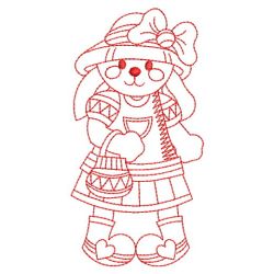 Redwork Bunny 04(Lg) machine embroidery designs