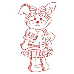Redwork Bunny 05(Md) machine embroidery designs