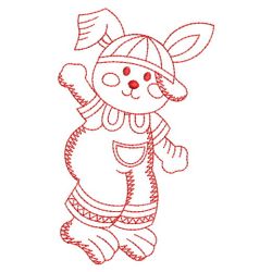 Redwork Bunny 06(Lg)