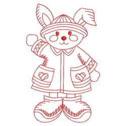Redwork Bunny 08(Lg) machine embroidery designs