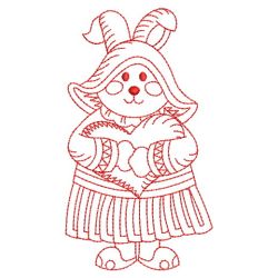 Redwork Bunny 10(Lg) machine embroidery designs